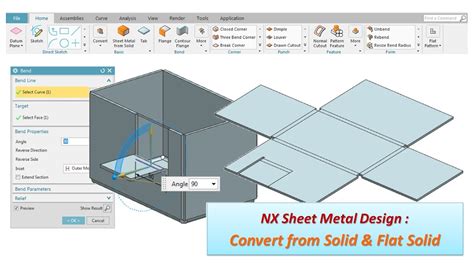 sheet metal design in nx|nx convert to sheet metal.